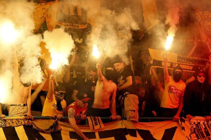 Sono circa 1500 i  tifosi del Borussia al  San Paolo.  